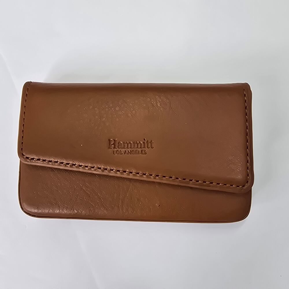 HAMMITT LEATHER CARD HOLDER, BROWN NWT